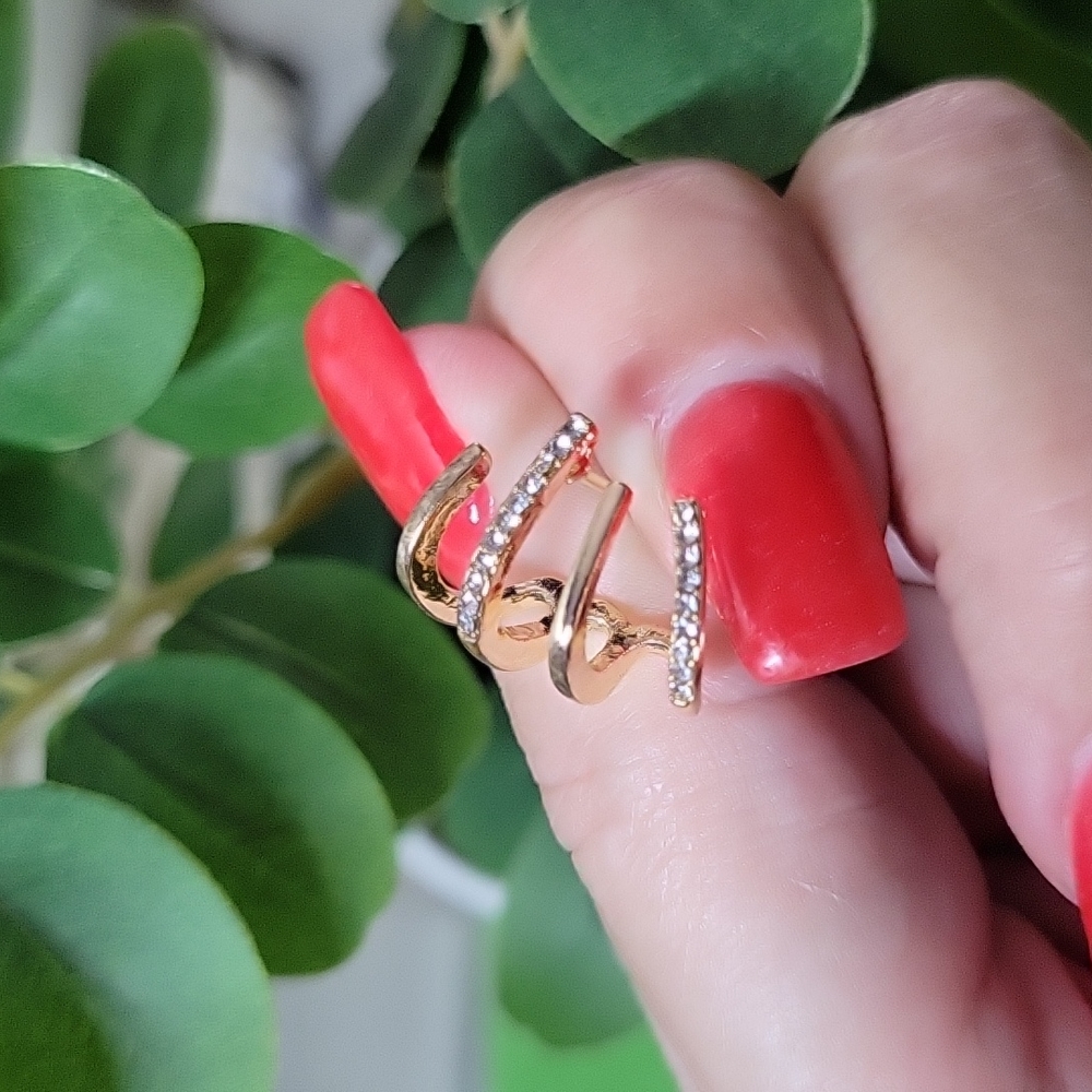 Gold Claw CZ Huggies, available in silver or gold - Picture 6 of 8